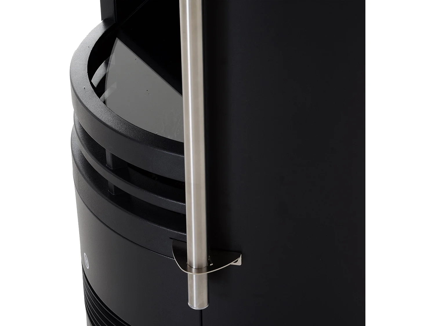 Chimenea eléctrica LED Efecto Llama 3D Ajustable 1000W 2000W Negro