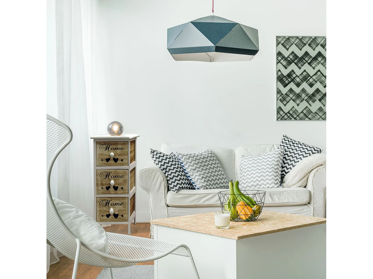 Table De Nuit 3 Tiroirs Blanc Bois Salle De Bains Chambre 59x26x30