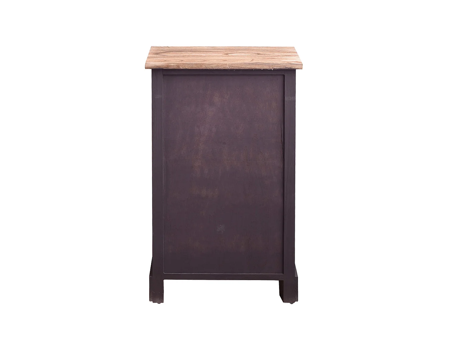 Table De Chevet 3 Tiroirs Bois Clair Marron Vintage 63x40x27
