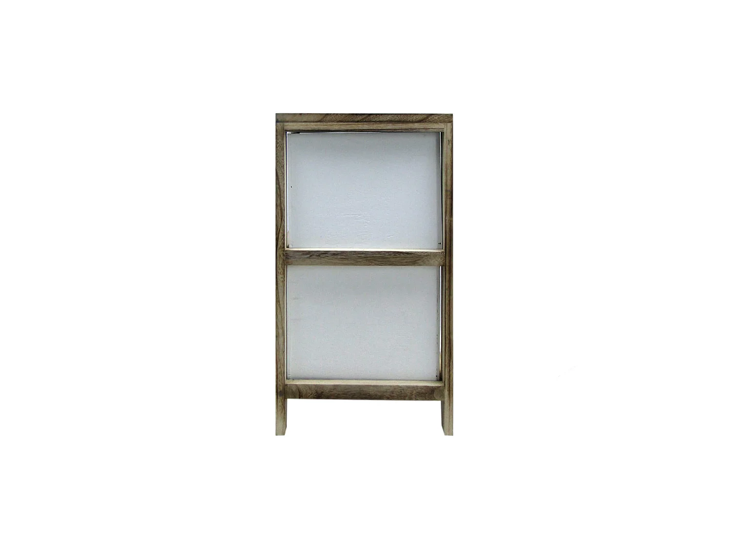 Comodino Mobile Bagno 2 Cassetti Moderno Legno Bianco 61x30x24