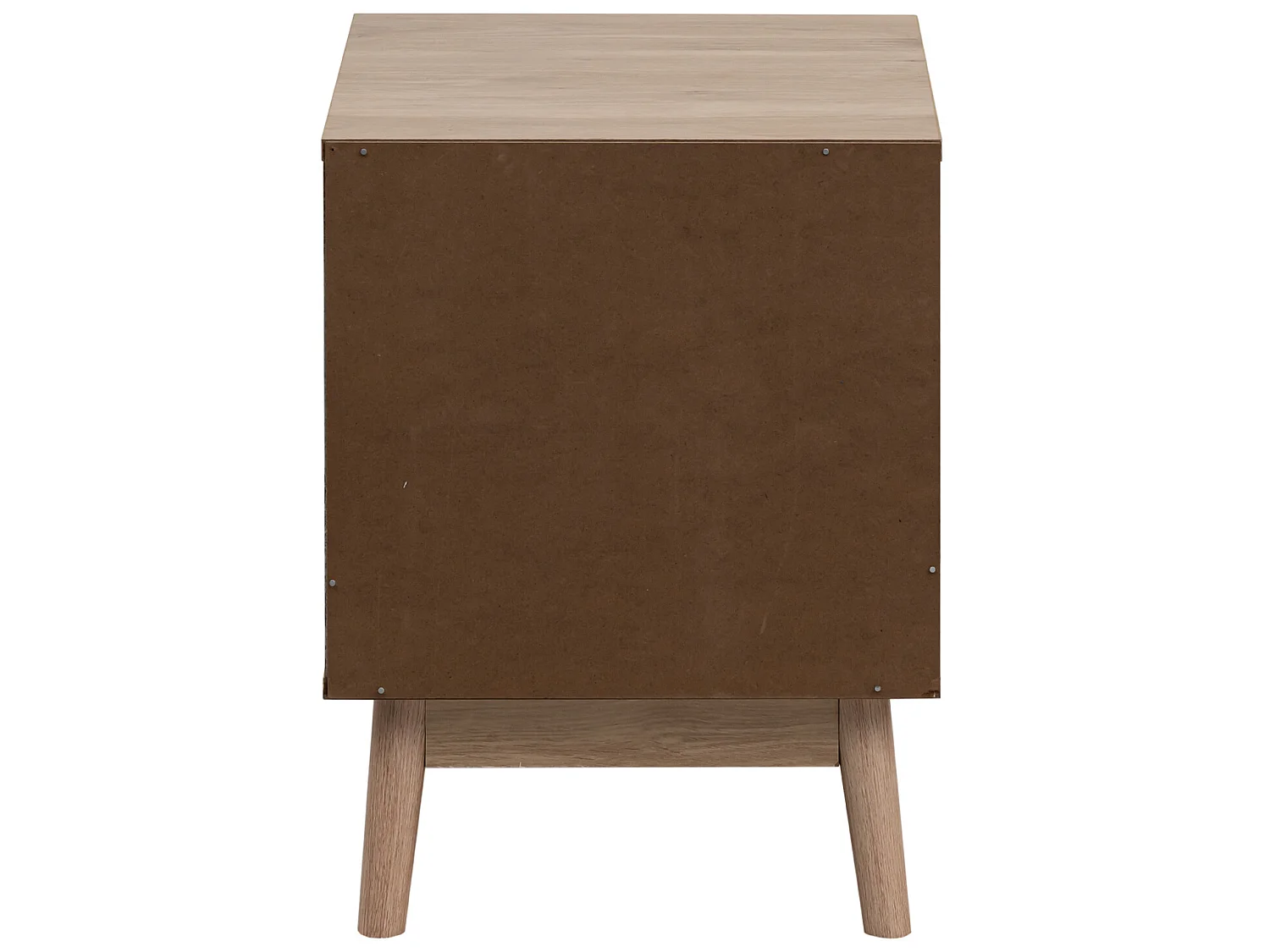 Table de chevet à 2 Tiroirs en Bois Brun Nordique 56,5x40x40 cm