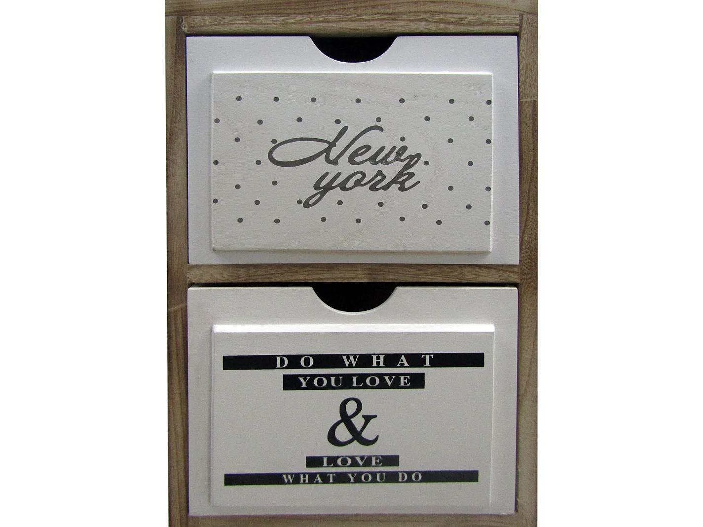 Comodino Cassettiera 3 Cassetti Nordico Legno Chiaro Bianco 79x30x24