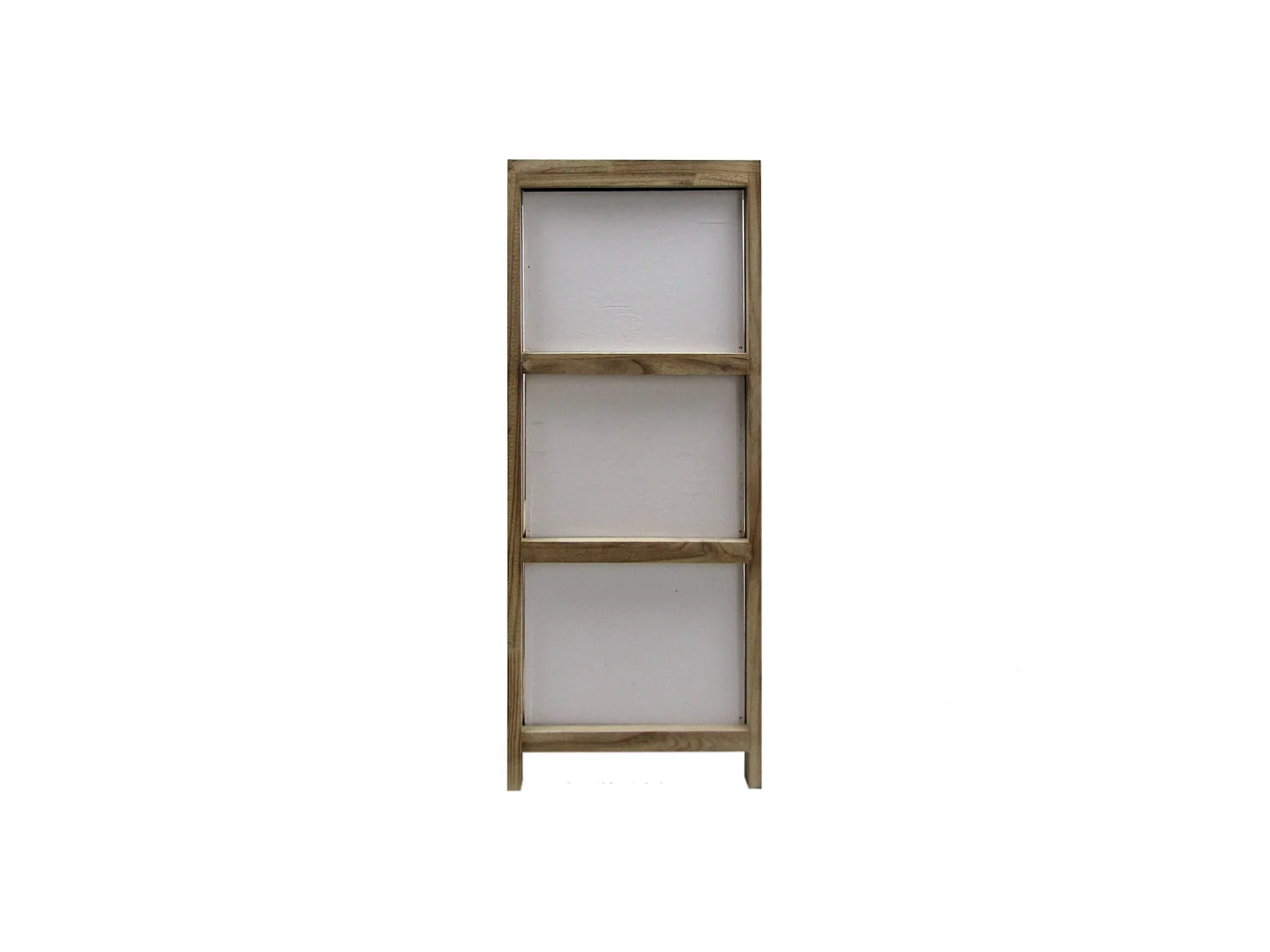 Table De Nuit Commode 3 Tiroirs Nordique Bois Clair Blanc 79x30x24