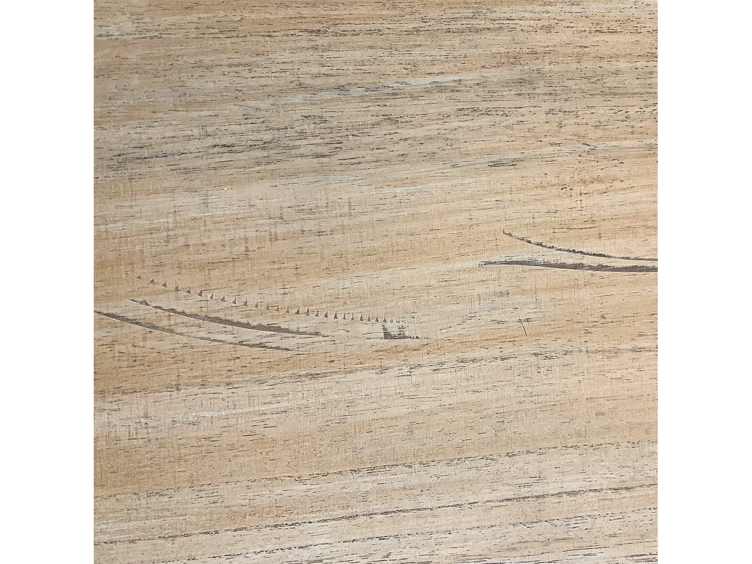 Table De Chevet 3 Tiroirs Bois Blanc Beige Gris 57x29x25