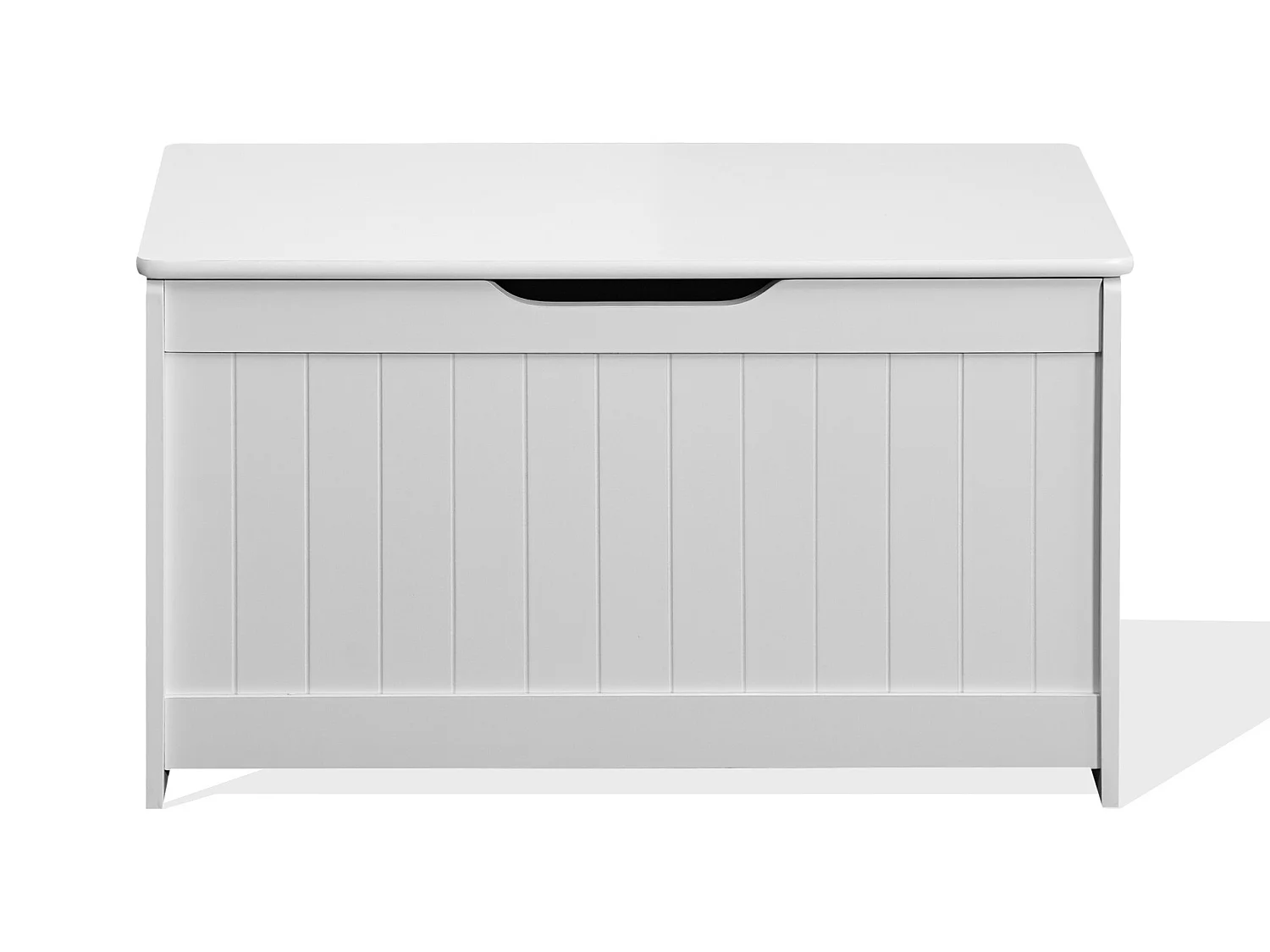 Baule Cassapanca Contenitore Portagiochi per Bambini in Legno Bianco Cameratta