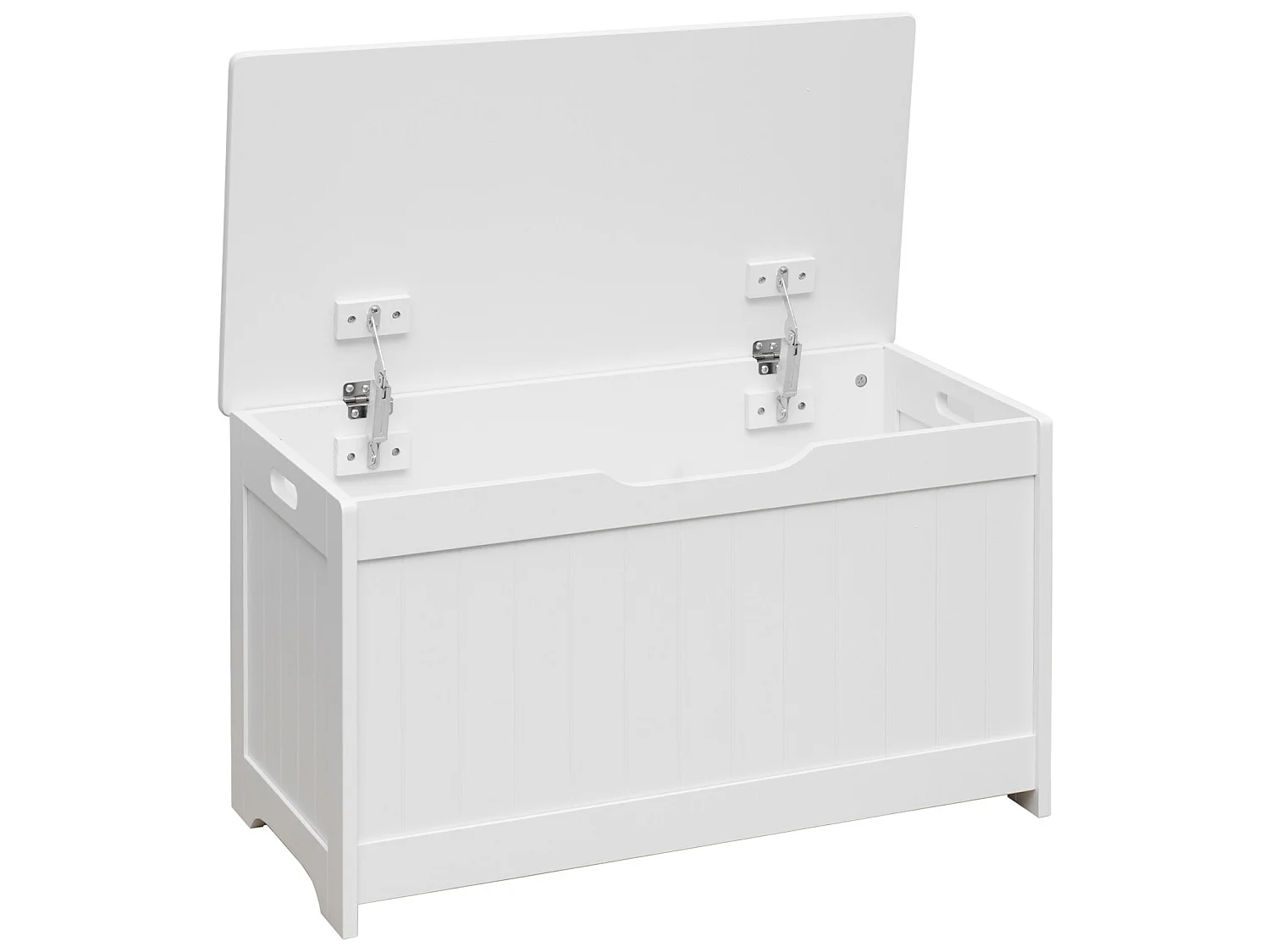 Baule Cassapanca Contenitore Portagiochi per Bambini in Legno Bianco Cameratta