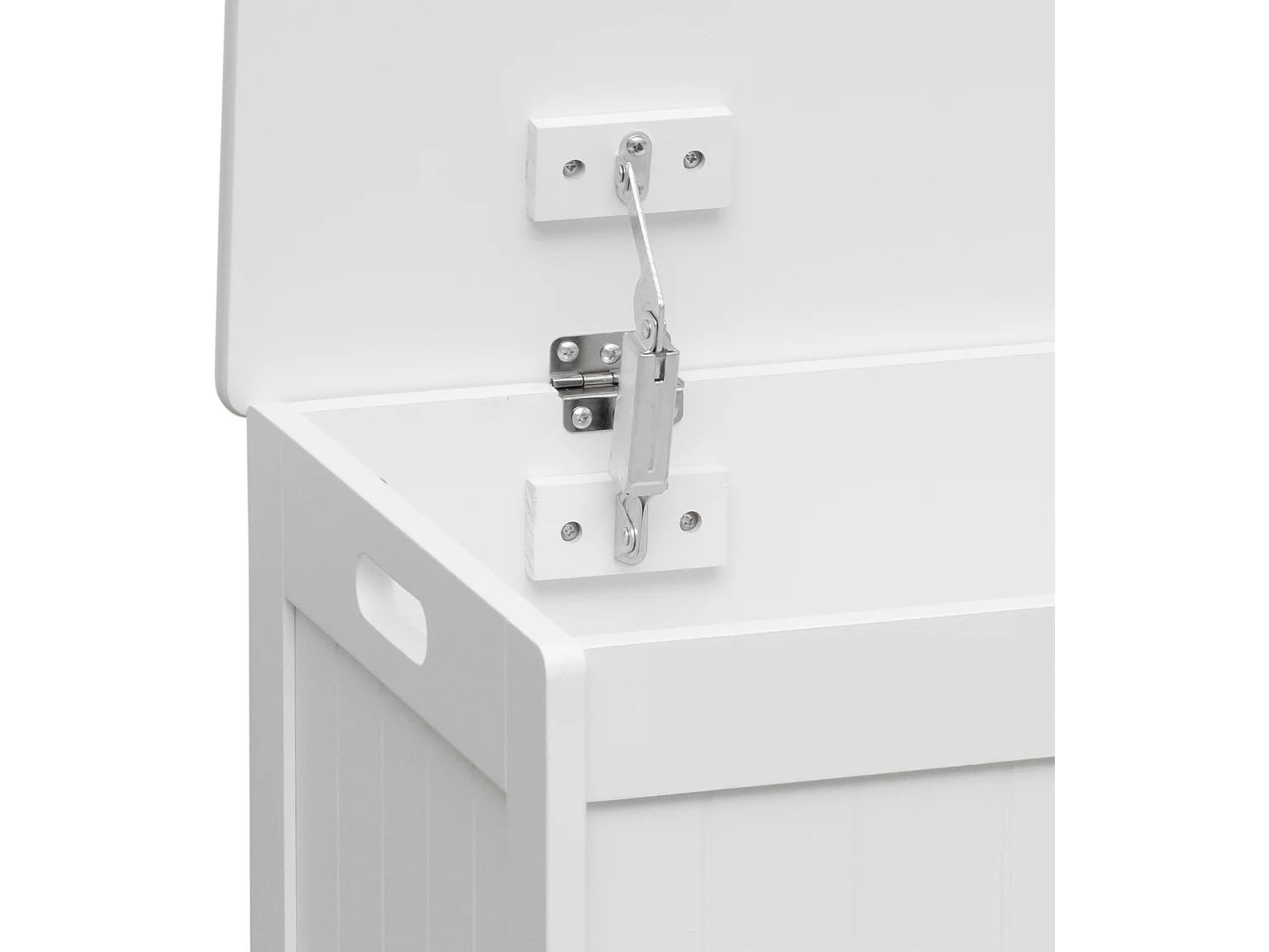 Baule Cassapanca Contenitore Portagiochi per Bambini in Legno Bianco Cameratta