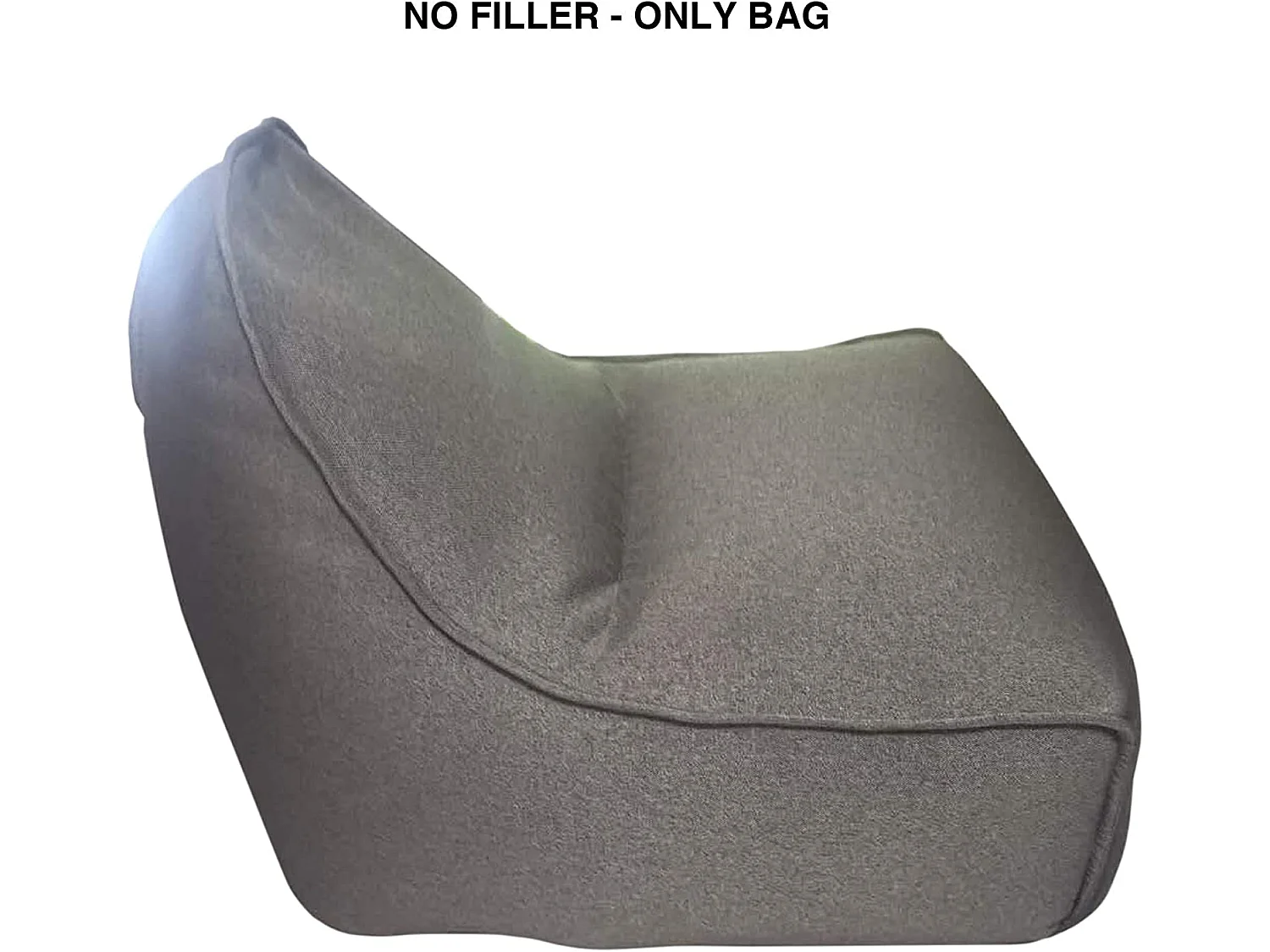 Housse De Pouf Polyester Gris Sans Remplissage 70x80x90