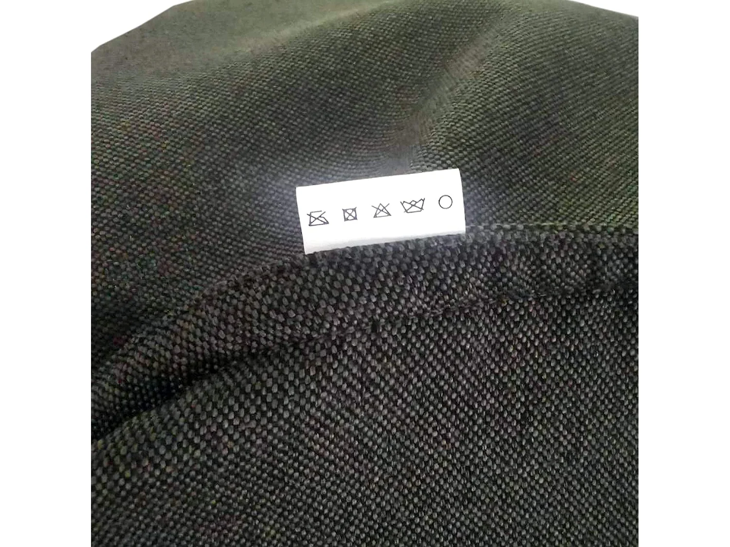 Housse De Pouf Polyester Gris Sans Remplissage 70x80x90