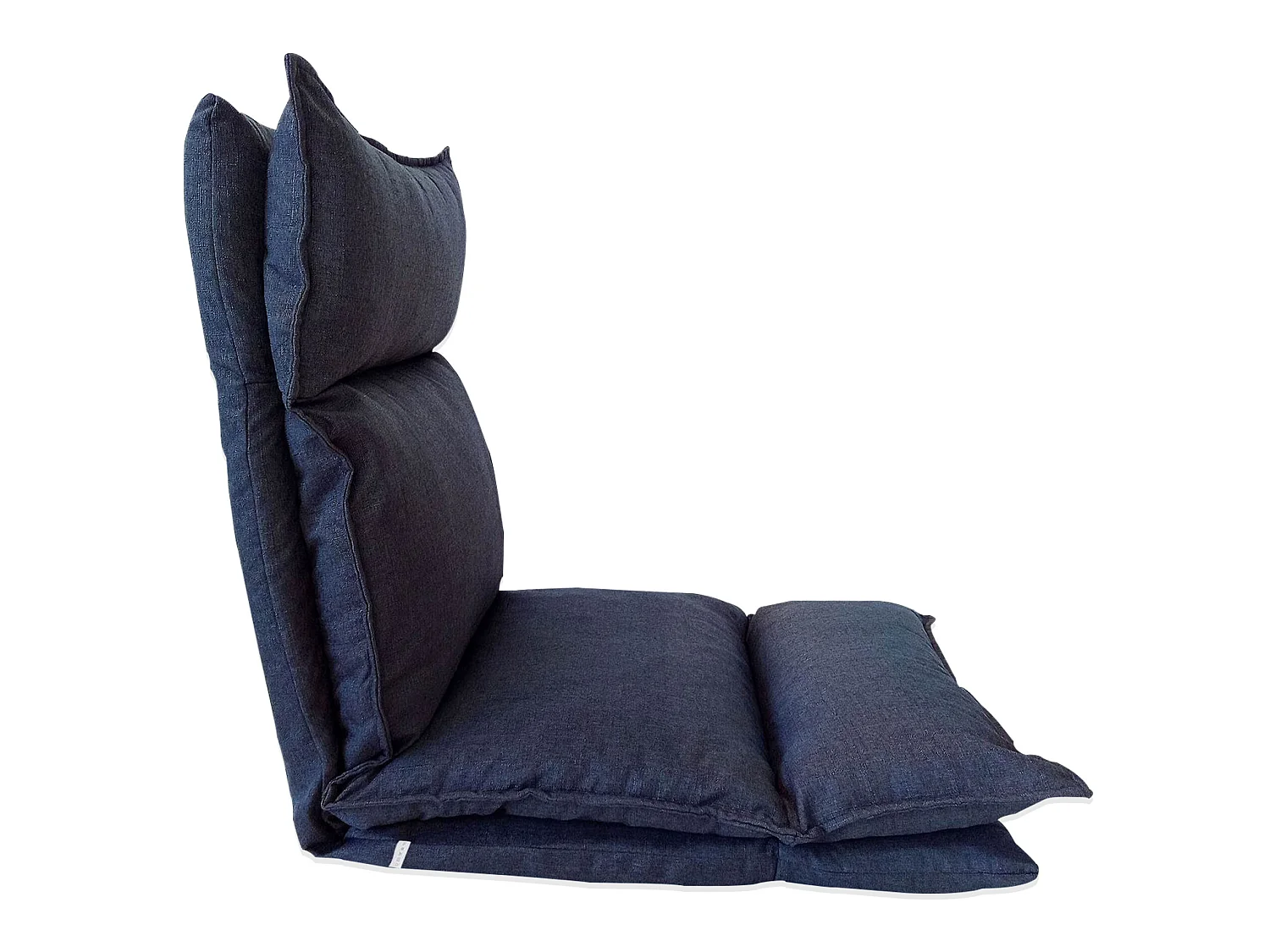 Seduta Poltrona Yoga Blu Denim Metallo Poliestere 70x56x70