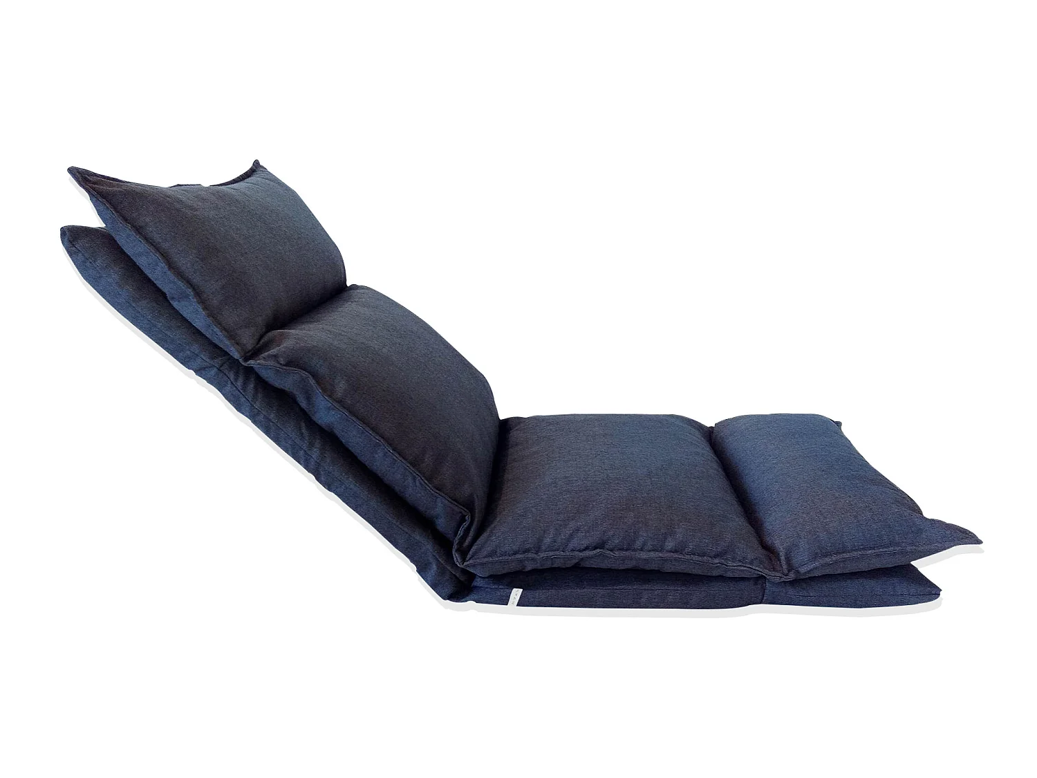 Seduta Poltrona Yoga Blu Denim Metallo Poliestere 70x56x70