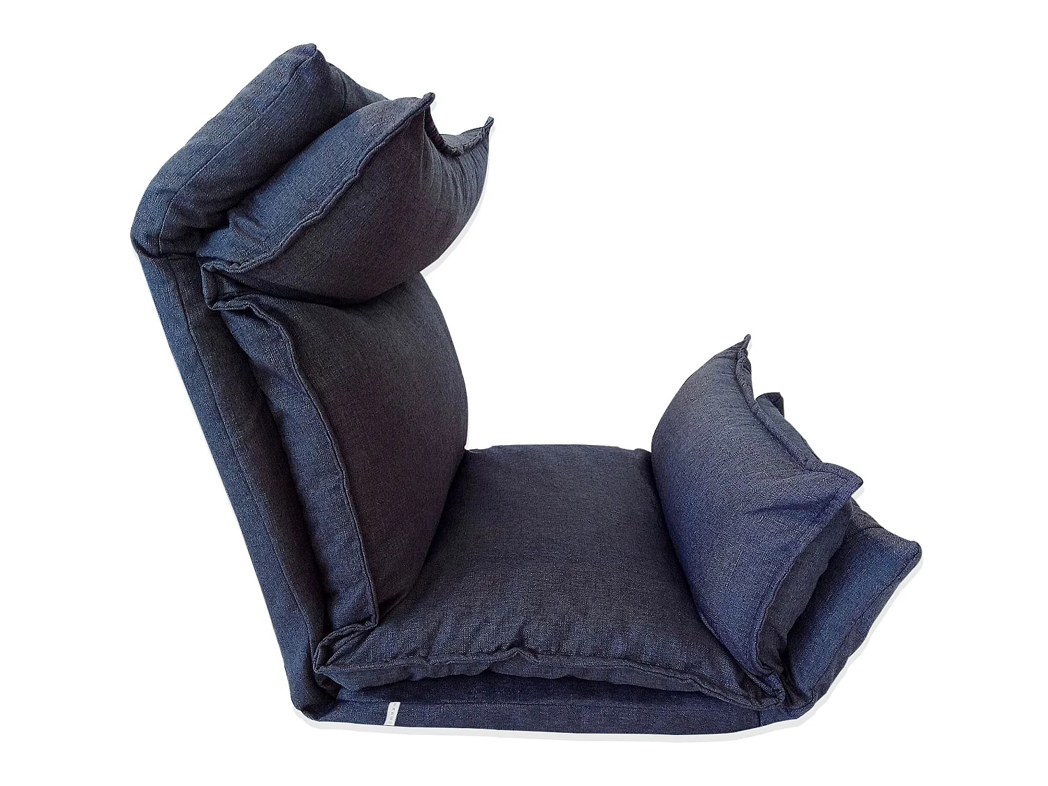 Seduta Poltrona Yoga Blu Denim Metallo Poliestere 70x56x70