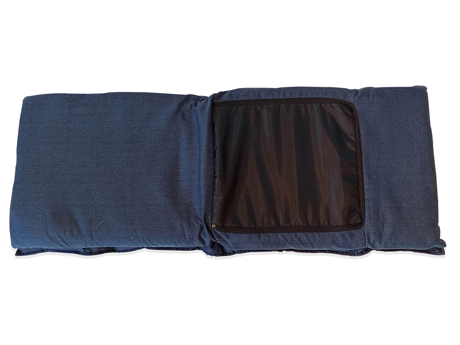 Seduta Poltrona Yoga Blu Denim Metallo Poliestere 70x56x70