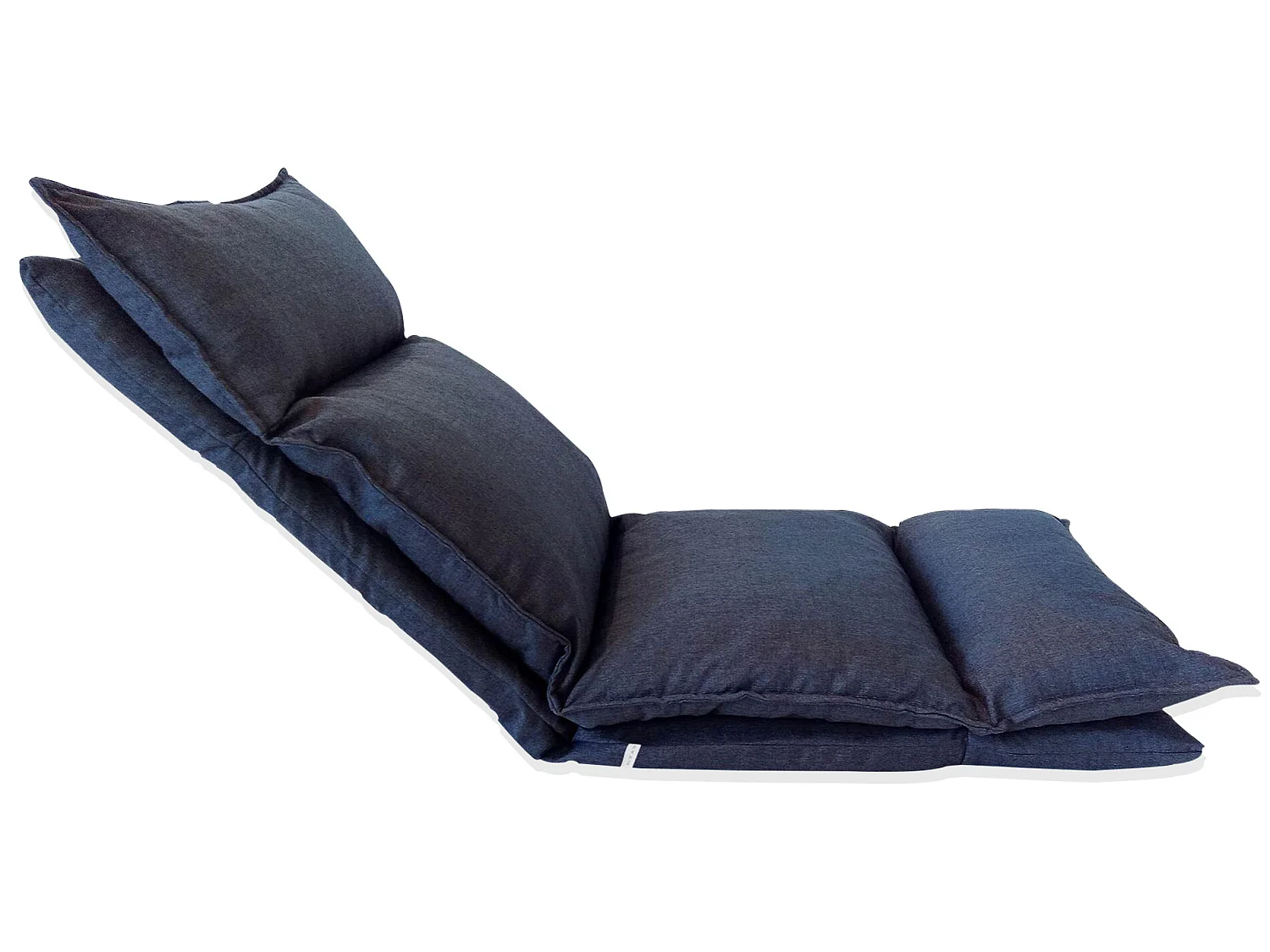 Chaise De Méditation Bleu Denim Métal Polyester Inclinable 70x56x70