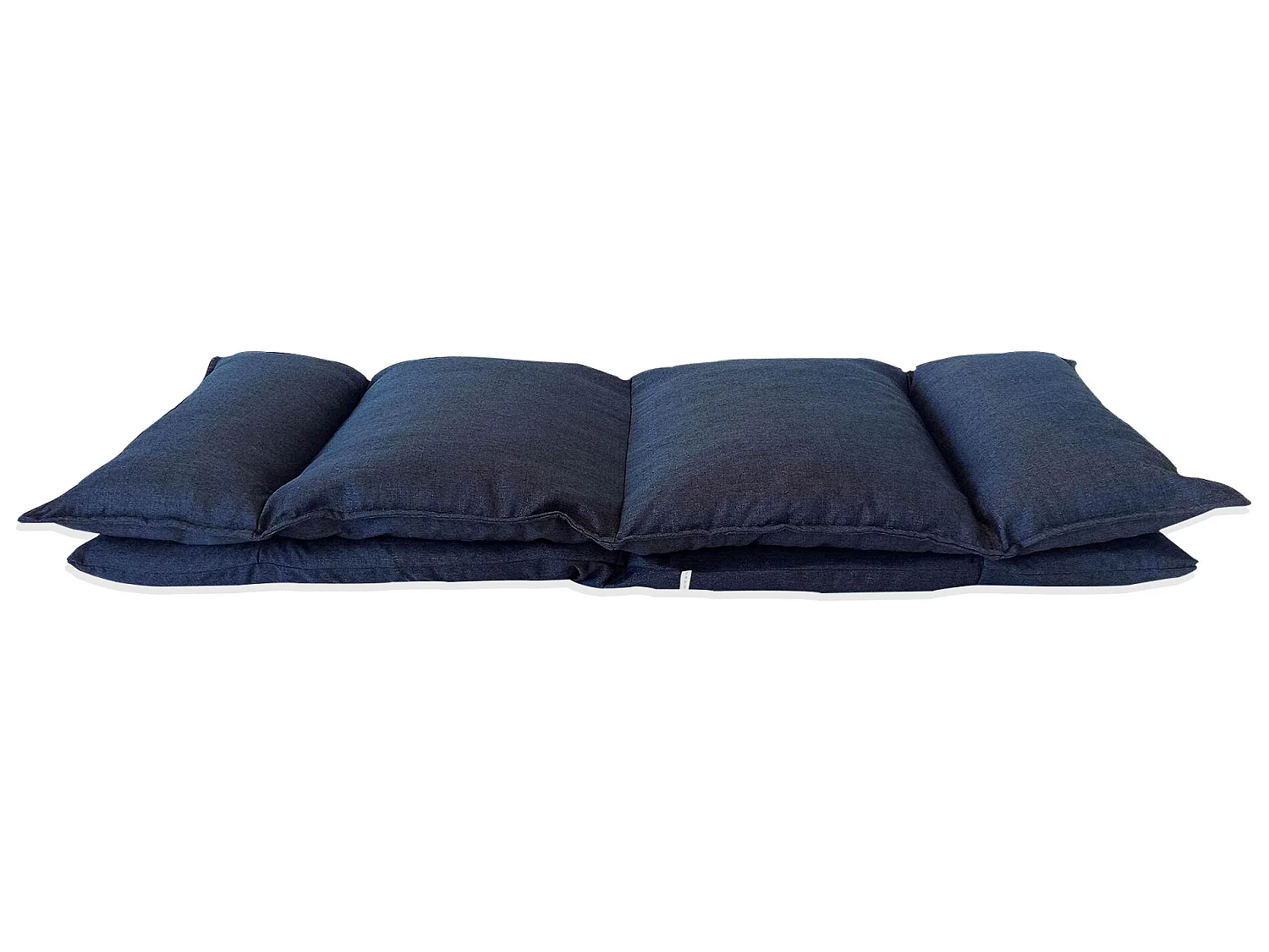Chaise De Méditation Bleu Denim Métal Polyester Inclinable 70x56x70