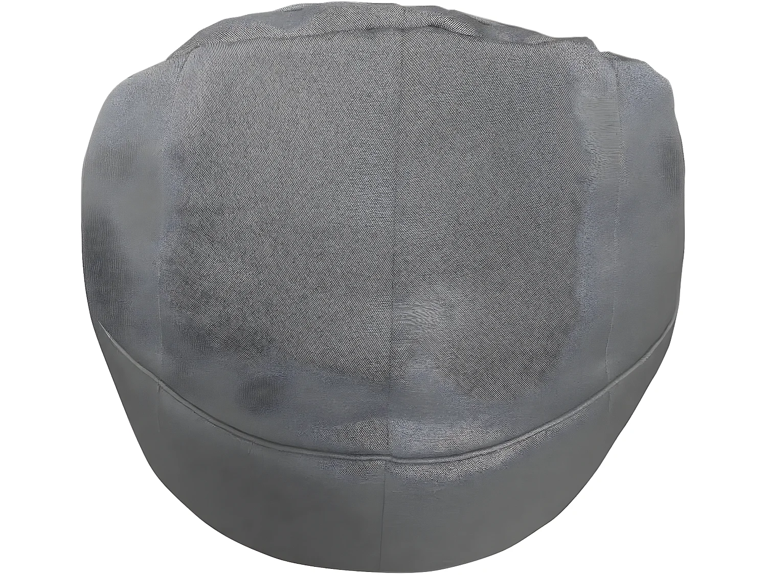 Puf Pera Funda Para Llenar Puf vacío Poliéster Gris 70x75x75