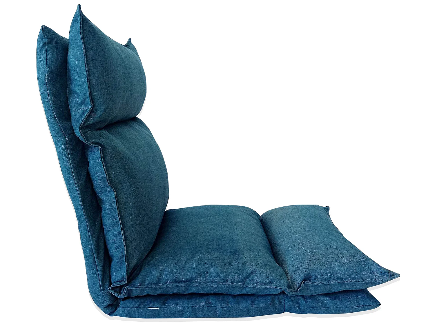 Chaise De Méditation Fauteuil Yoga Bleué Métal Polyester 70x56x70