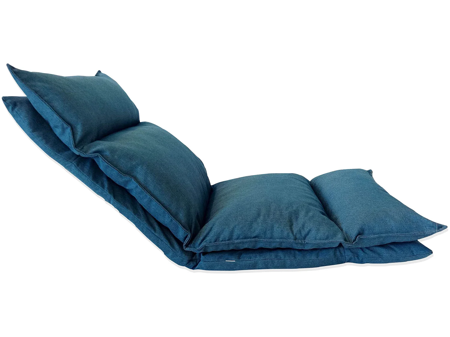 Chaise De Méditation Fauteuil Yoga Bleué Métal Polyester 70x56x70