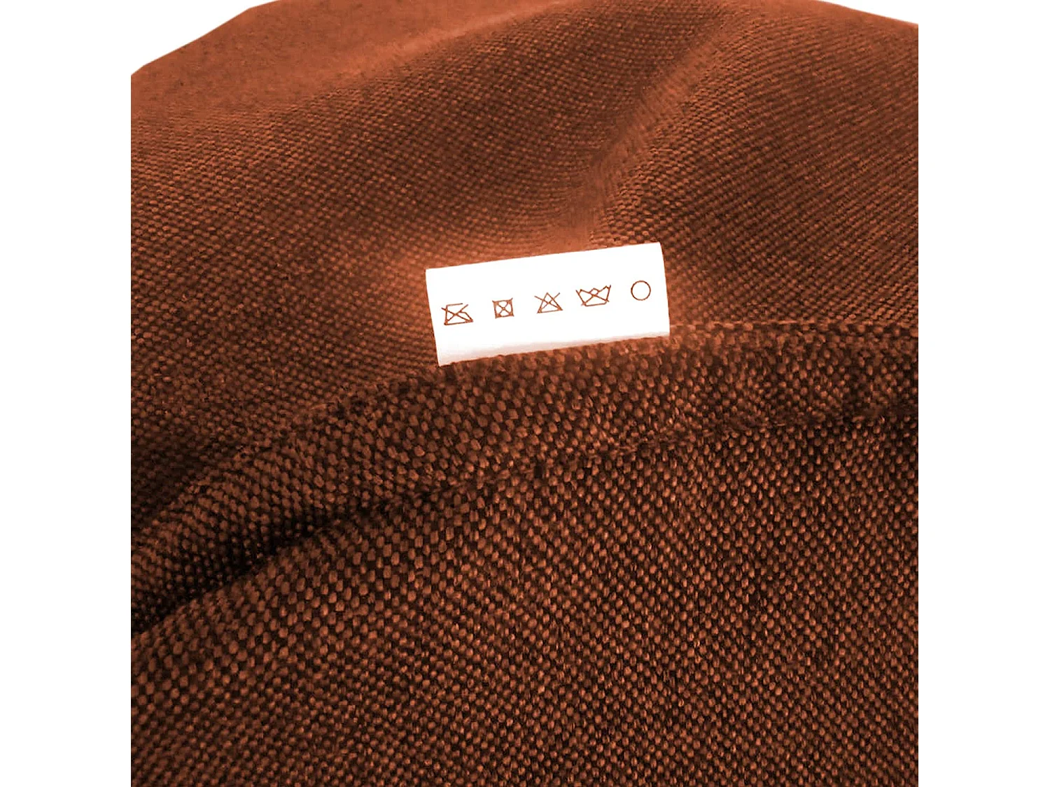 Poltrona sem enchimento Pouf Orange Poliéster Hinge 70x80x90