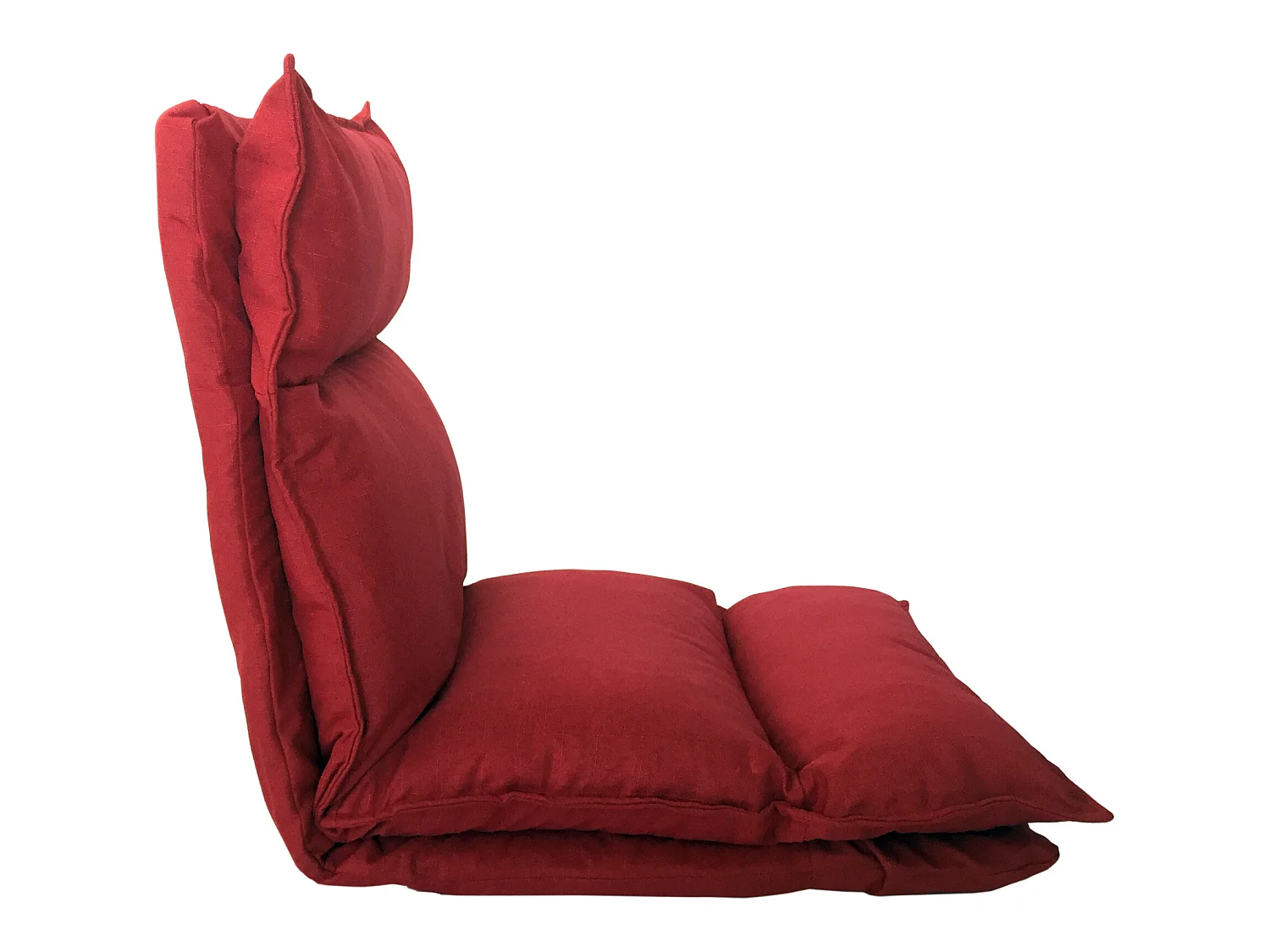 Poltroncina A Terra Seduta Yoga Rossa Poliestere 70x56x70