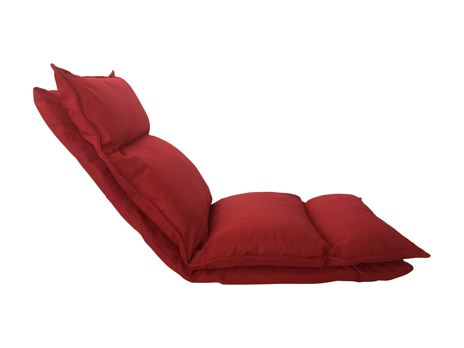 Poltroncina A Terra Seduta Yoga Rossa Poliestere 70x56x70