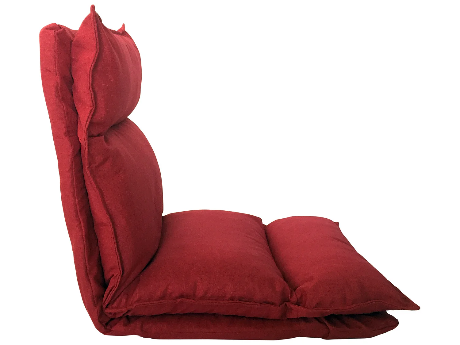 Chaise De Méditation Fauteuil Yoga Rouge Métal Poliéster 70x56x70