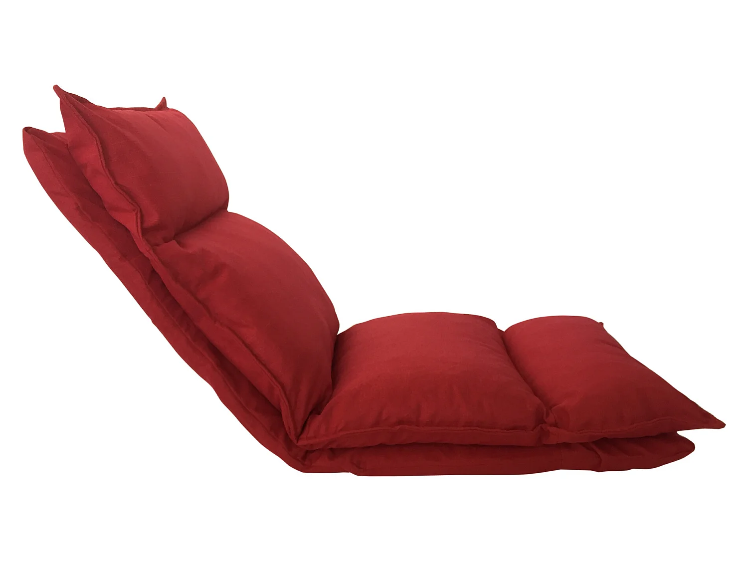 Chaise De Méditation Fauteuil Yoga Rouge Métal Poliéster 70x56x70