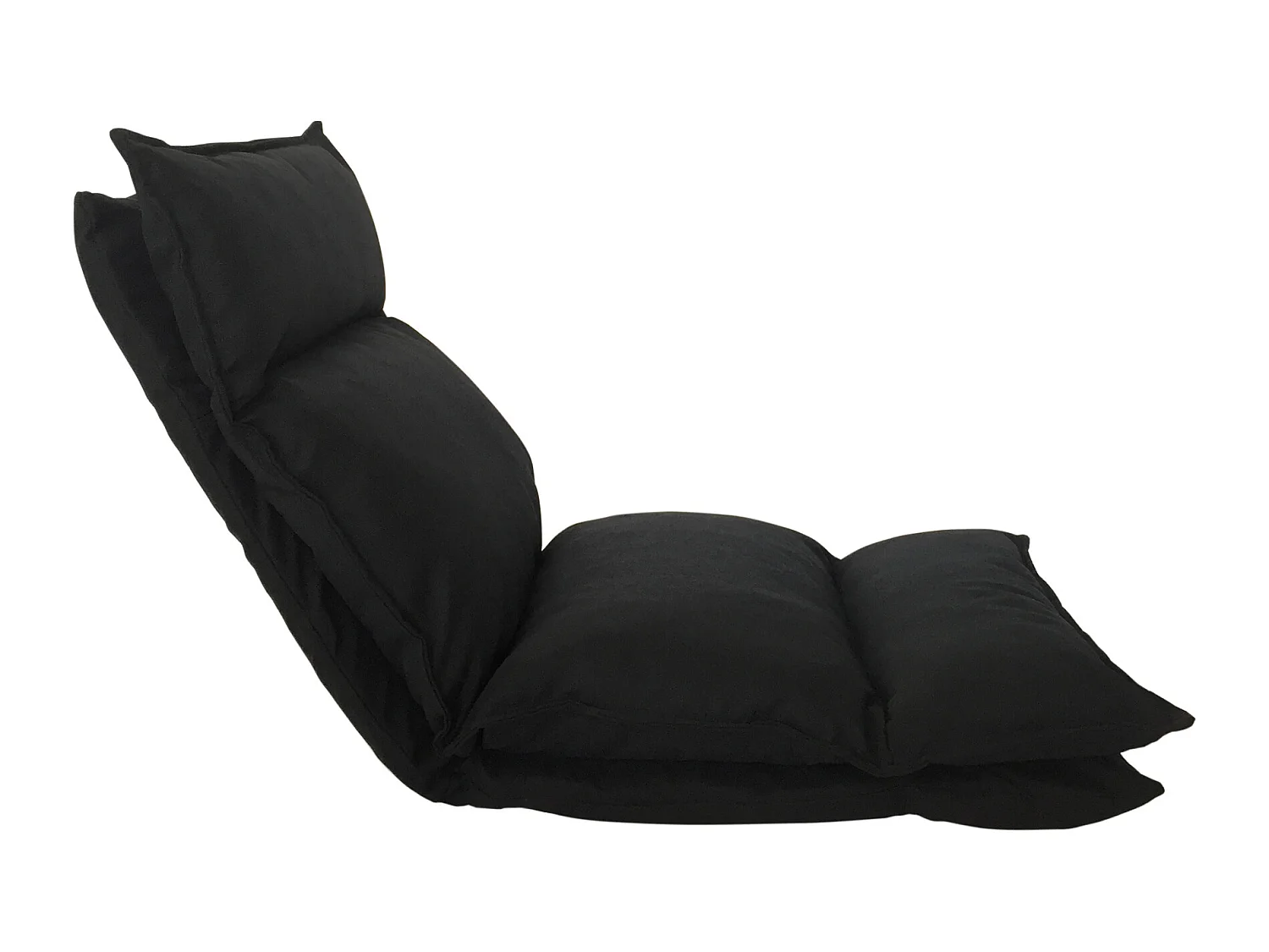 Sillón Meditación Futon Negra Poliéster Plegable 70x56x70