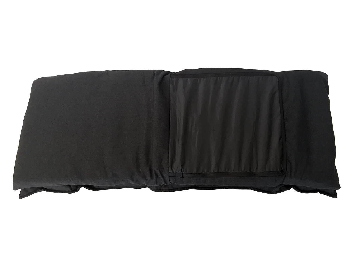 Sillón Meditación Futon Negra Poliéster Plegable 70x56x70