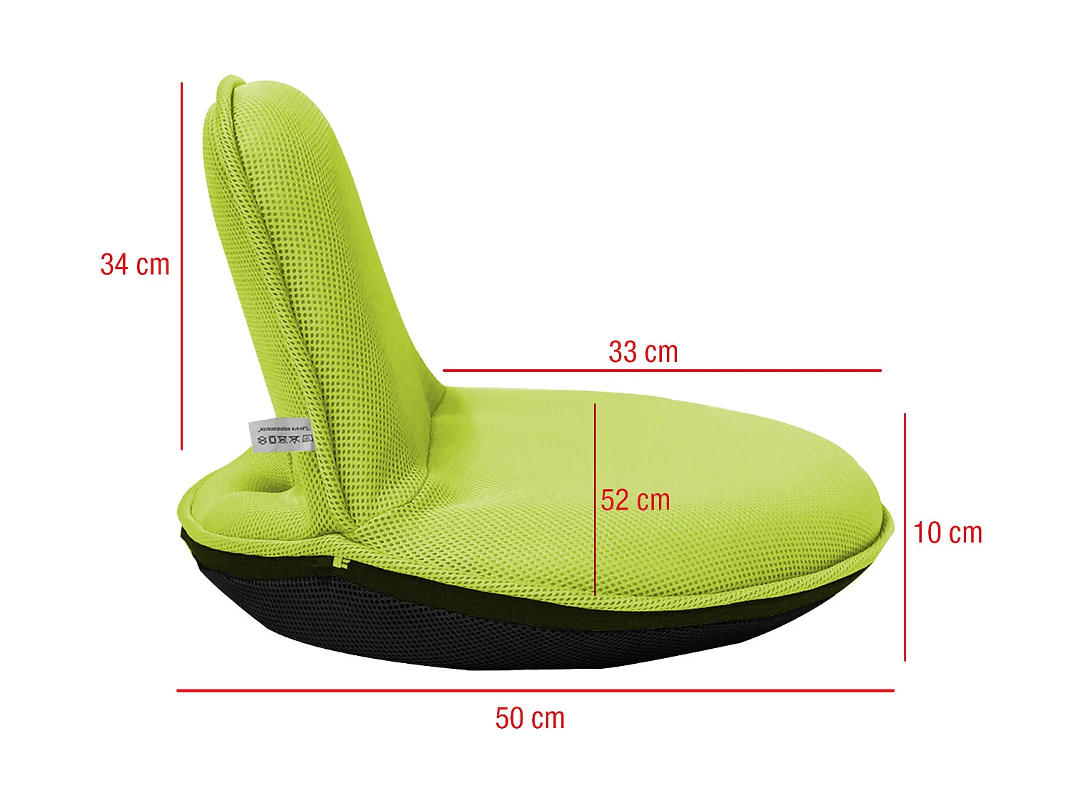 Fauteuil De Méditation Chaise De Yoga Rembourrée Pliable En Tissu Vert