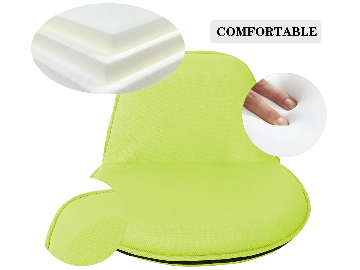 Fauteuil De Méditation Chaise De Yoga Rembourrée Pliable En Tissu Vert