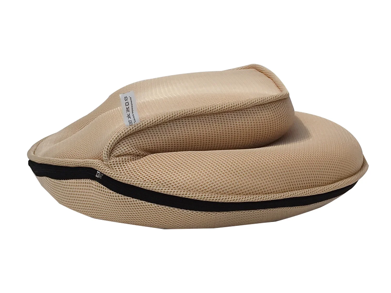 Poltrona da Meditazione Pieghevole Tessuto Beige 44x52x50