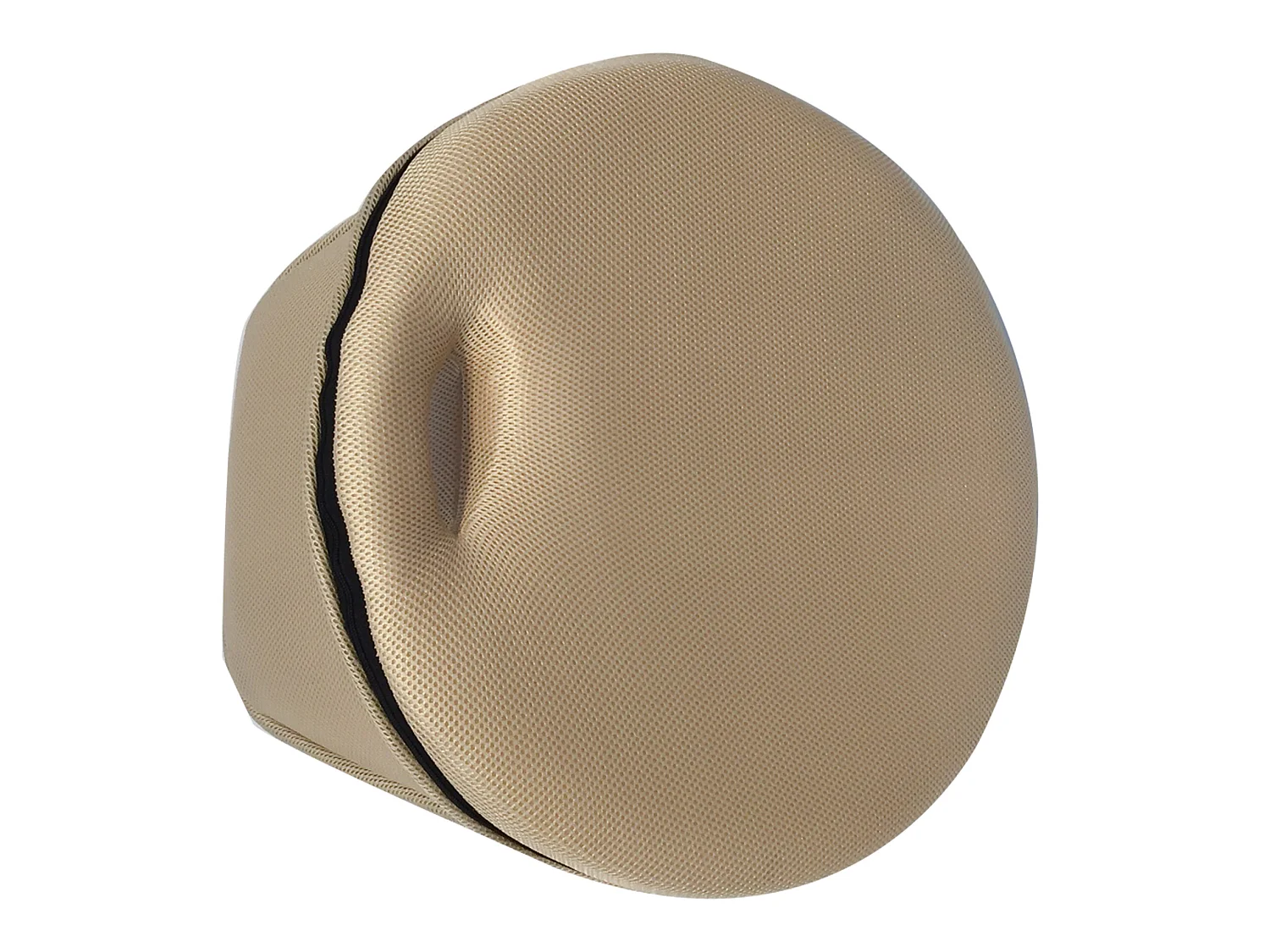 Poltrona da Meditazione Pieghevole Tessuto Beige 44x52x50