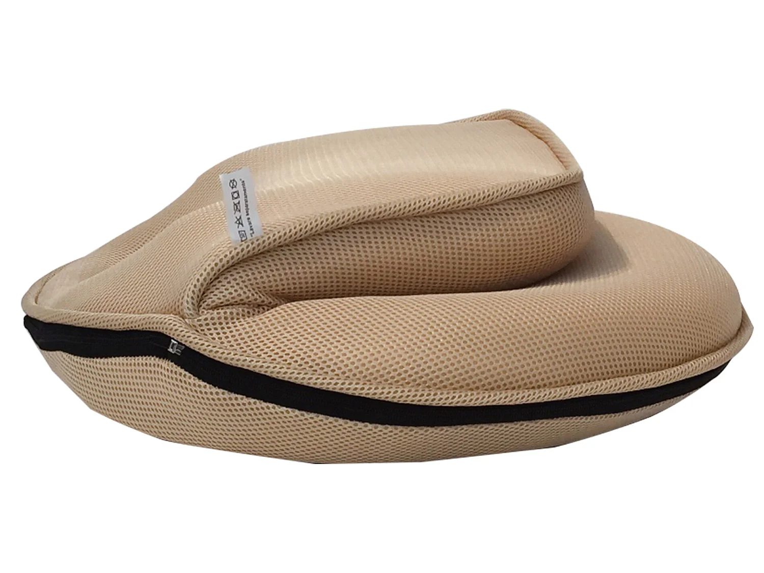 Chaise de Méditation Pliant Tissu Beige 44x52x50