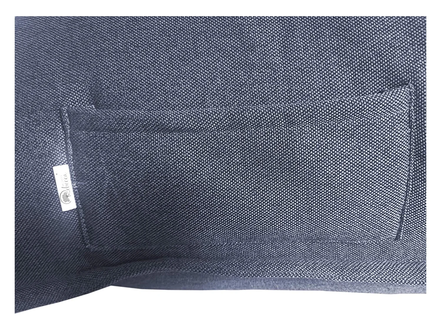 Rivestimento Pouf Sacco Vuoto Blu Poliestere Cerniera 50x110x130