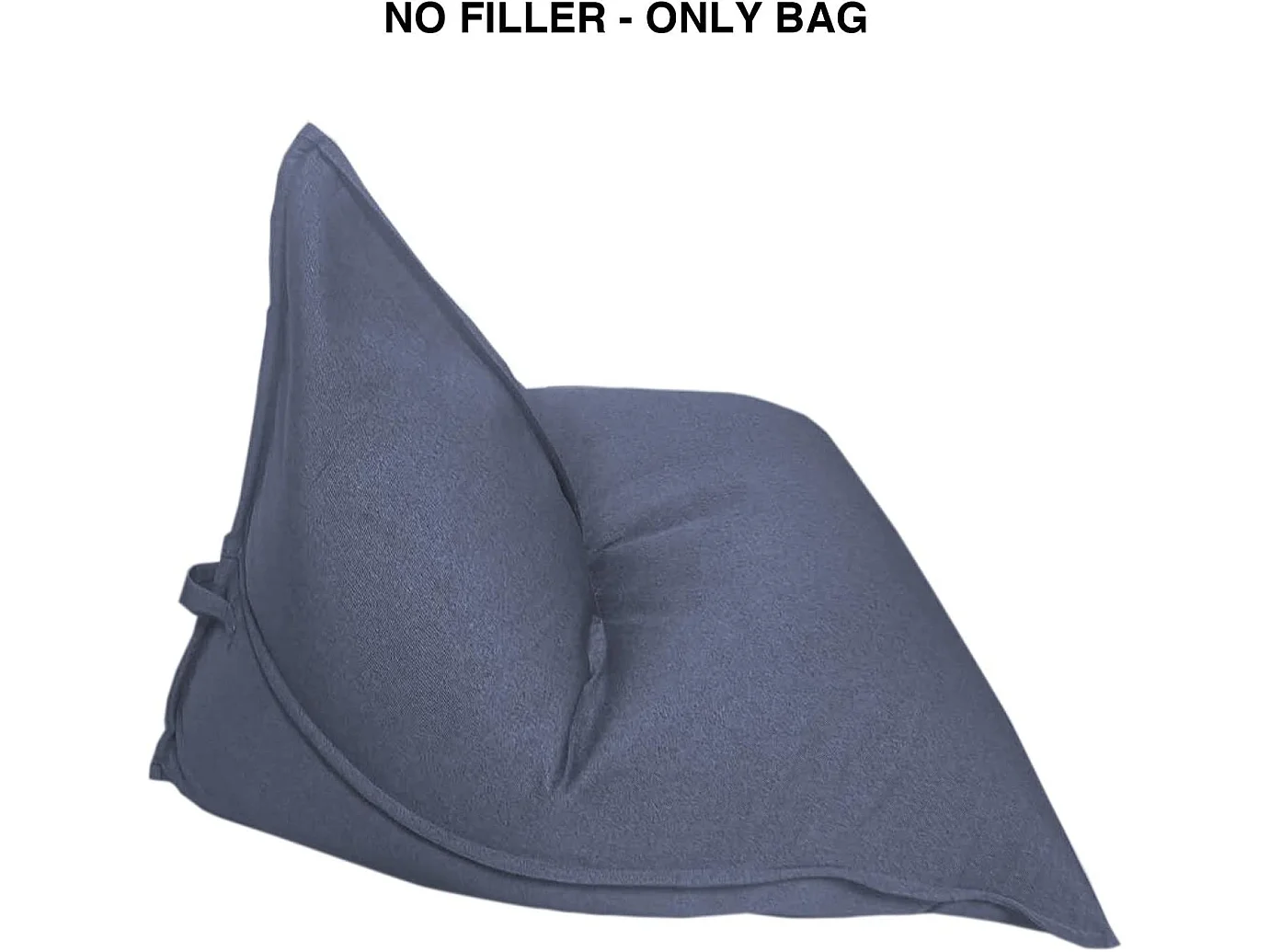 Poltrona sem enchimento Saco azul de poliéster Zipper 50x110x130