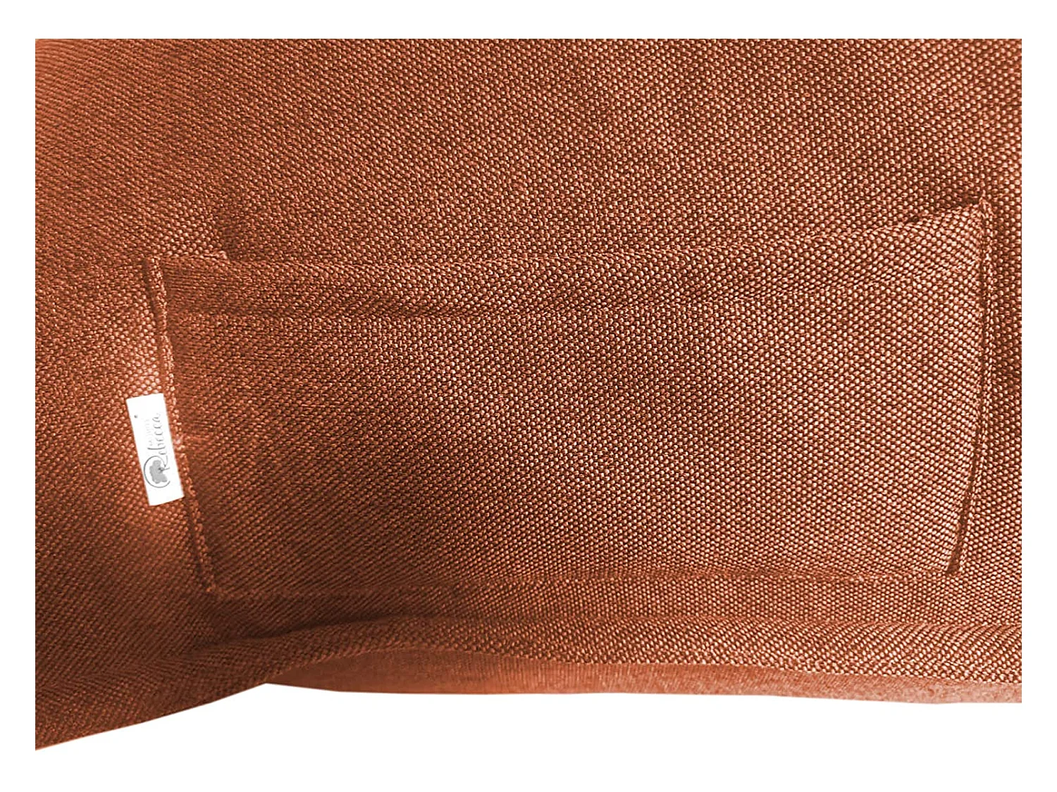 Fodera Pouf Pera Vuoto Arancione Poliestere Cerniera 50x110x130