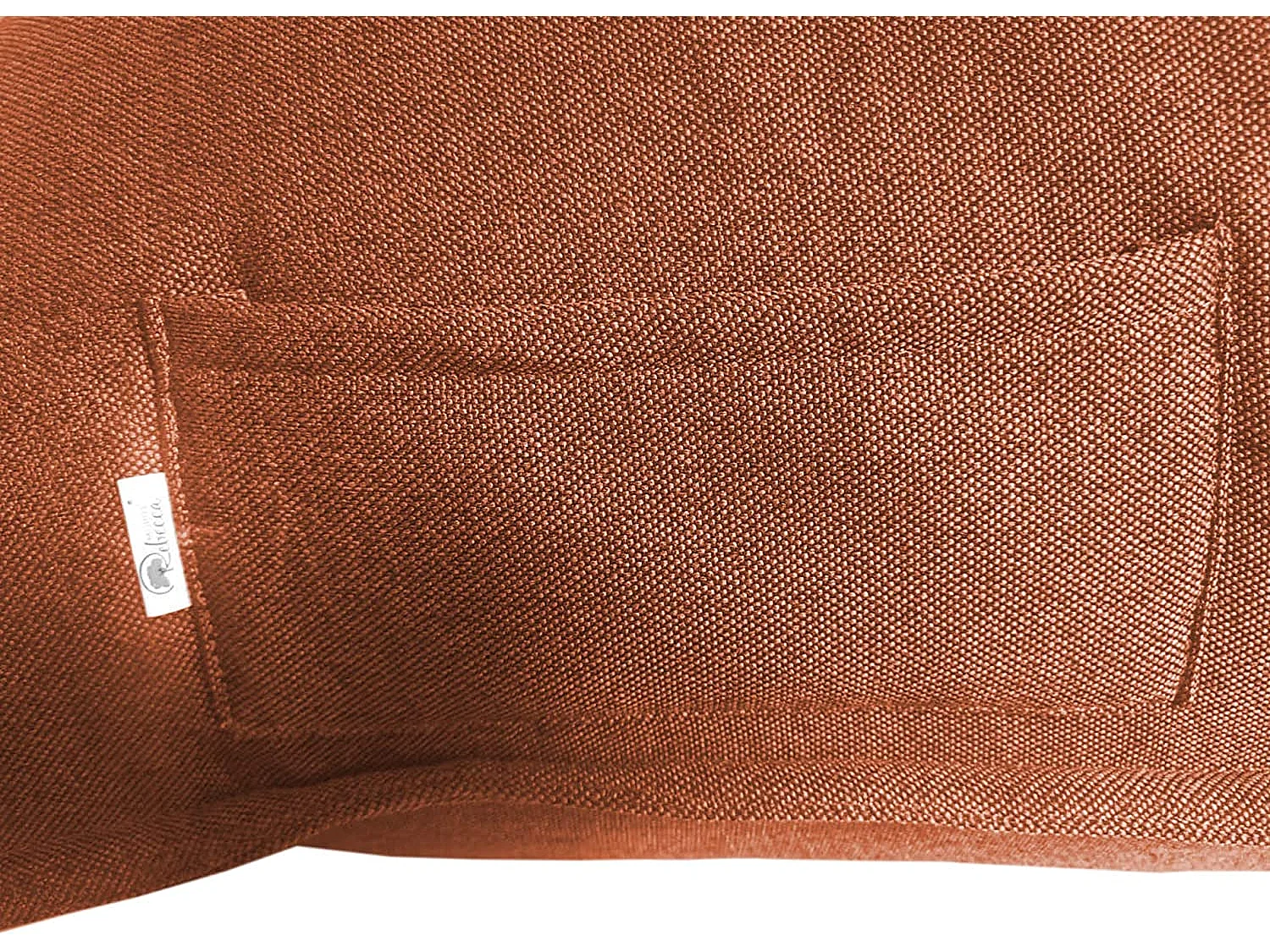 Housse Pouf Poire Fermeture Éclair Polyester Orange 50x110x130