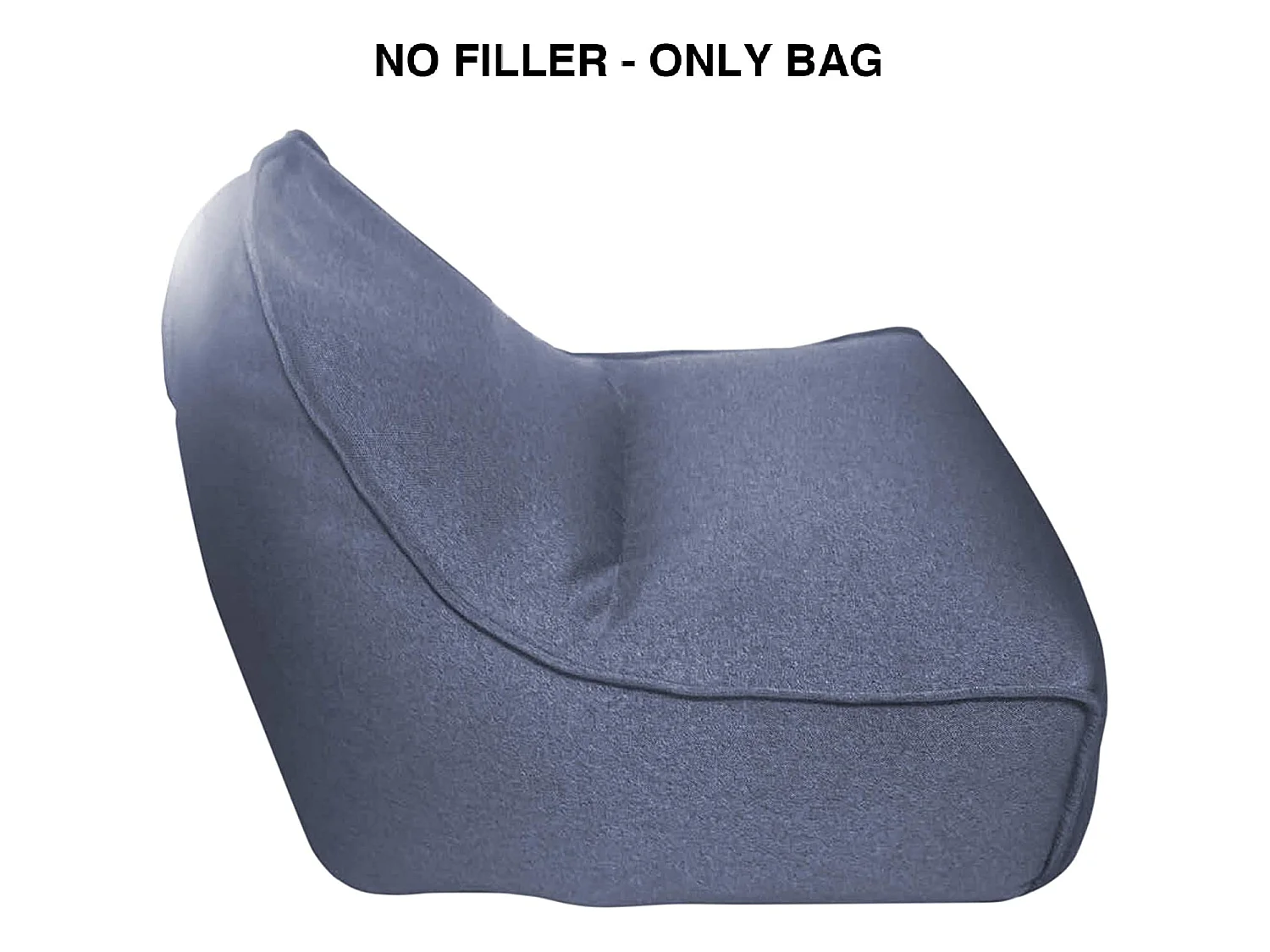 Poltrona sem enchimento Interior em Poliéster Azul Pouf vazia 70x80x90