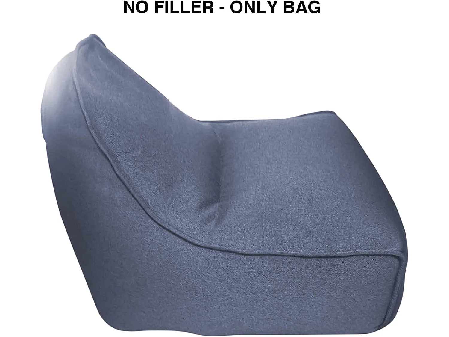 Fodera Pouf Poltroncina Vuota Blu Poliestere Da Interno 70x80x90