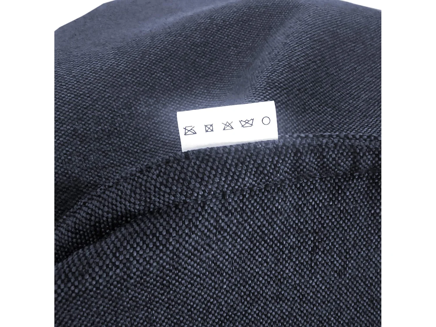 Fodera Pouf Poltroncina Vuota Blu Poliestere Da Interno 70x80x90