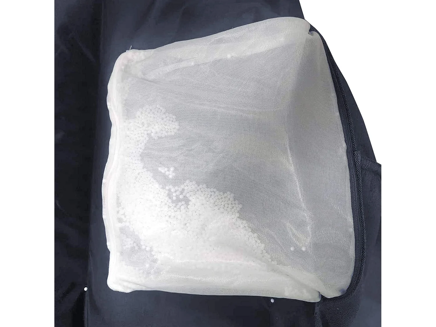 Fodera Pouf Poltroncina Vuota Blu Poliestere Da Interno 70x80x90