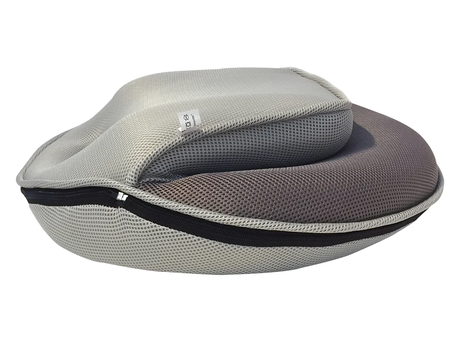 Poltrona da Meditazione Pieghevole Tessuto Grigio 44x52x50