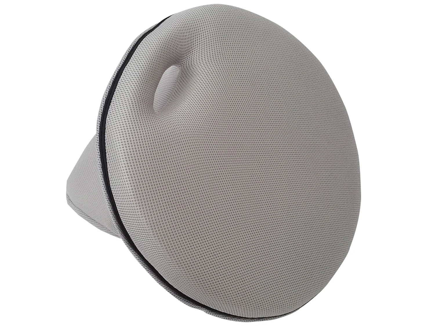 Poltrona da Meditazione Pieghevole Tessuto Grigio 44x52x50