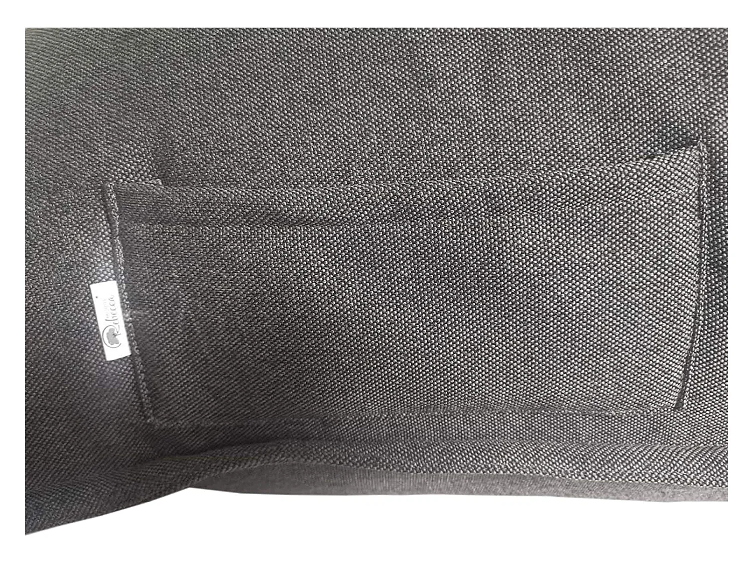 Funda Puf Sillón Vacío Gris Poliéster Cremallera 50x110x130