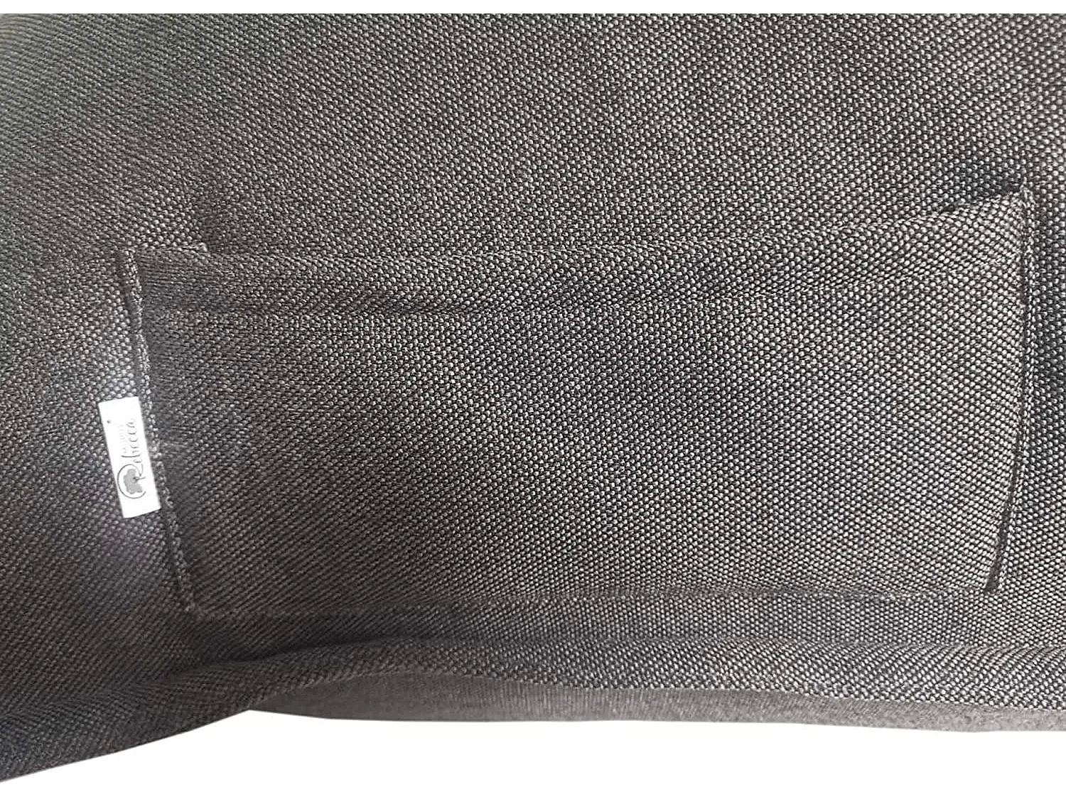 Fodera Pouf Poltroncina Vuota Grigio Poliestere Zip 50x110x130