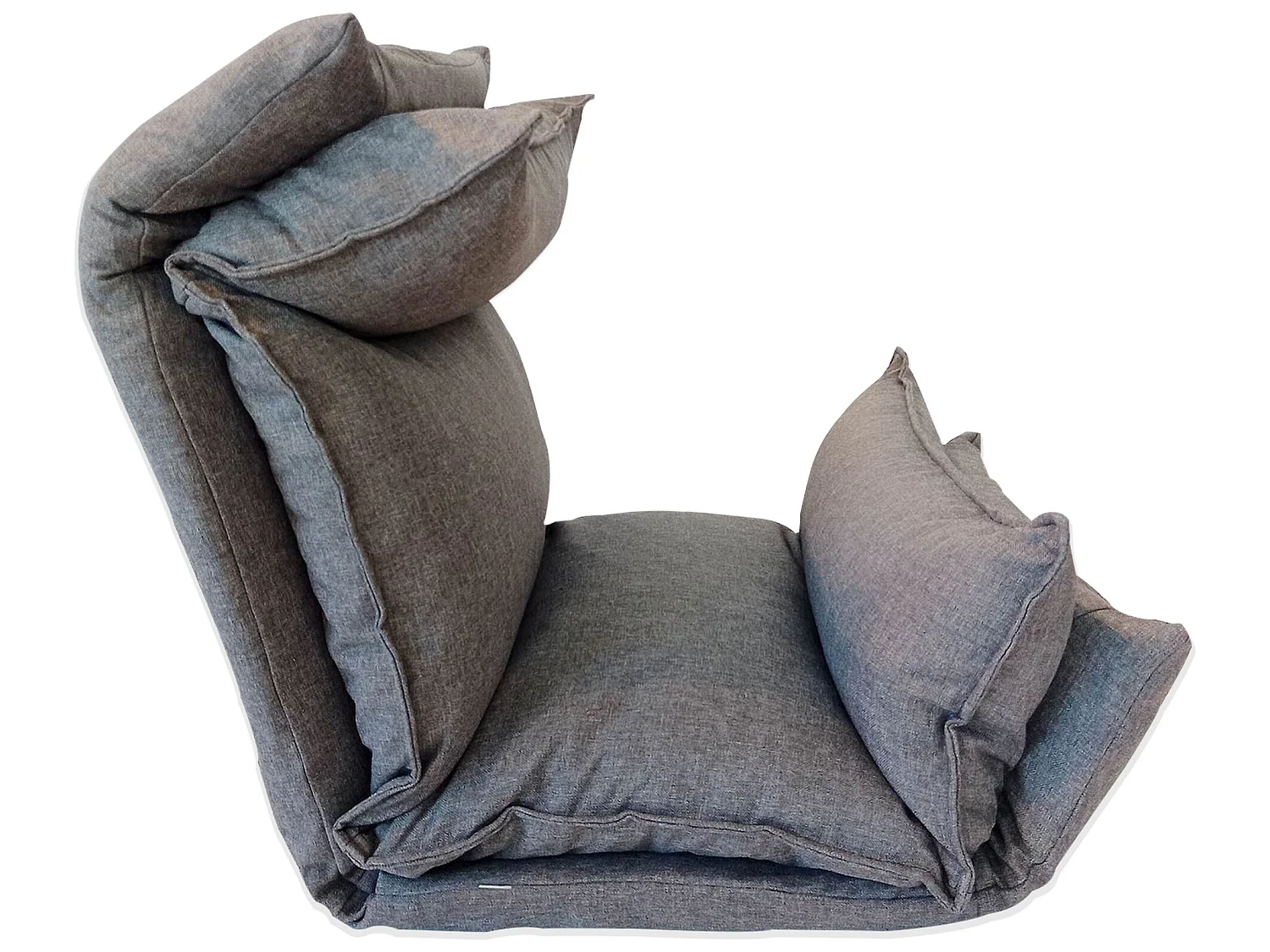 Siege De Sol Chaise De Méditation Gris Clair Métal 70x56x70