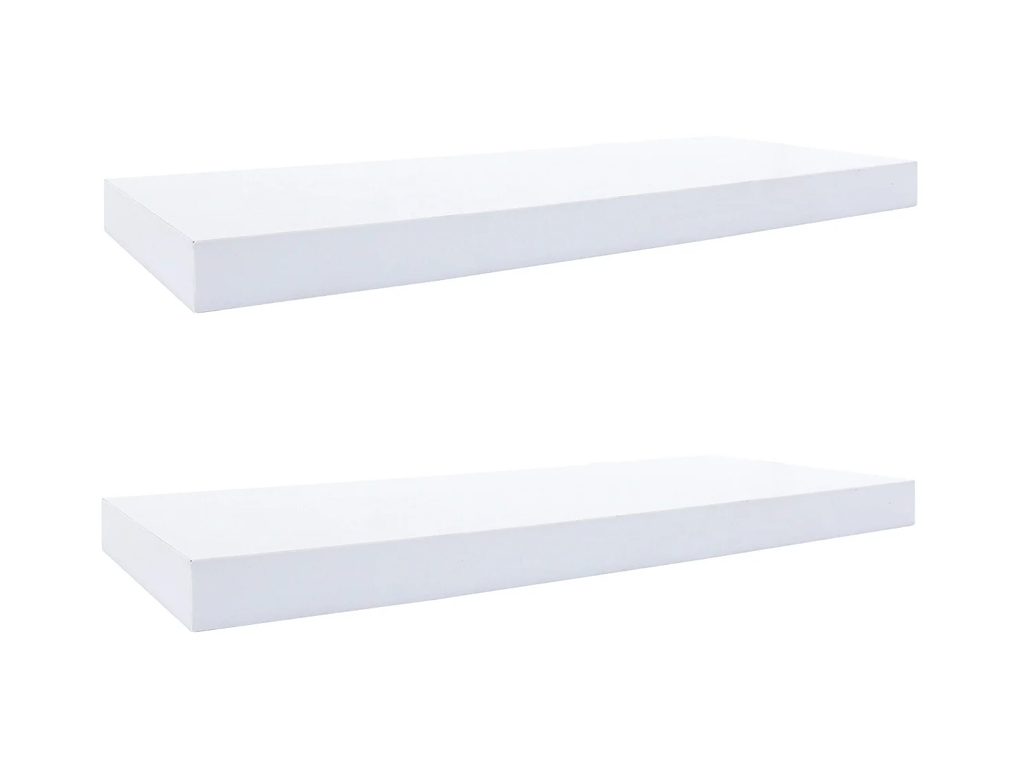 2 Juego Estanterias Repisas Madera Blanco Moderno 3.8x60x25