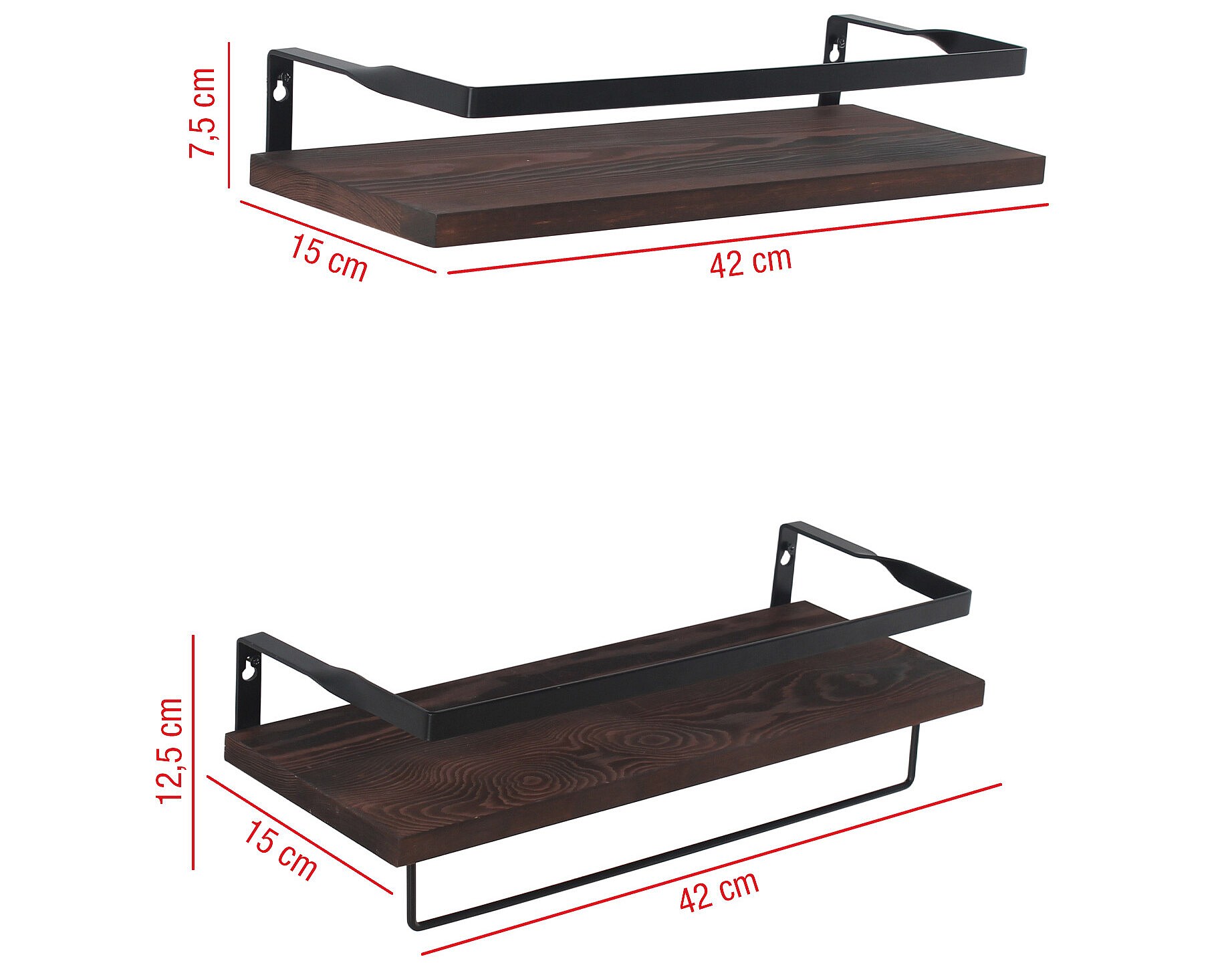 Sinoer Lot De 2 Étagères Murales Métal 61x183cm - Pour Garage, Abri Jardin, Avec Crochets