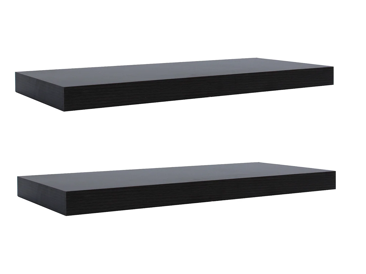 2 Estanterias Repisas Moderno Wengué Mdf 3.8x60x25